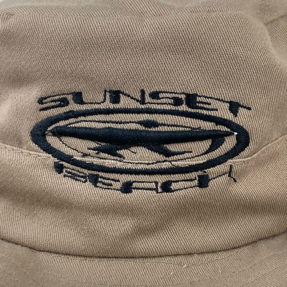 Aruba Sunset Beach Boonie Bucket Hat Desert Tan One Size Snap Sides Embroidered. - Picture 5 of 9